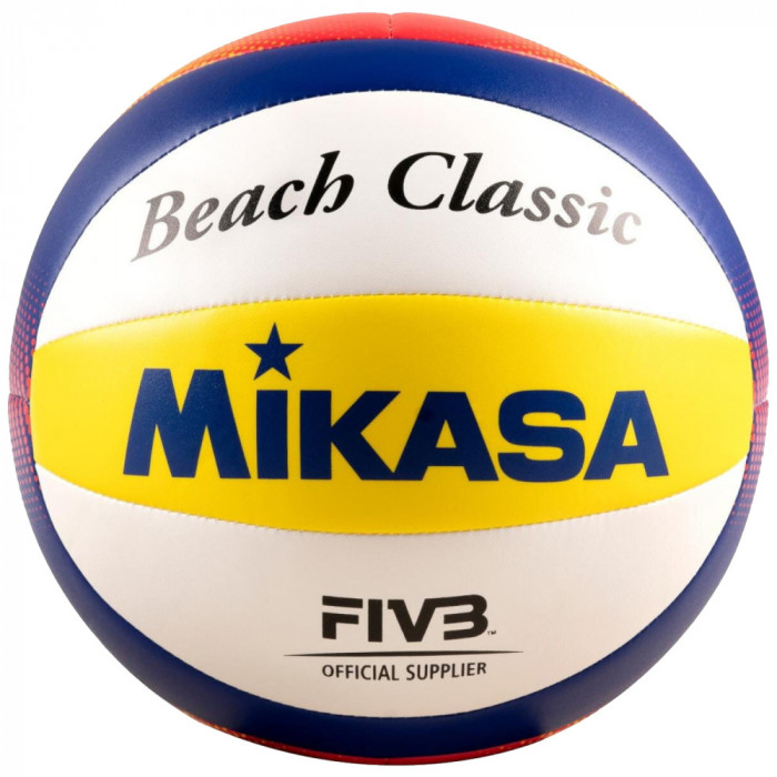 Mingi de volei Mikasa Beach Classic FIBA Ball BV552C alb