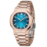 Ceas bărbătesc automat PD-1728, 40mm, oțel inoxidabil, sticlă safir, mecanism Hiou ST6, rezistent și elegant