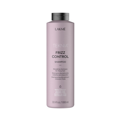 Sampon pentru par cret sau rebel, Lakme Teknia, Frizz Control Shampoo, 1000ml foto