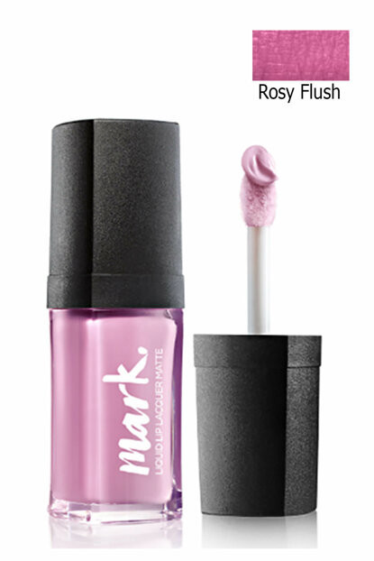 Avon Mark Liquid Lip Lacquer Matte Ruj mat de buze - ROSY FLUSH | arhiva  Okazii.ro