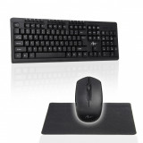Set Tastatură și Mouse Fără Fir &ndash; Mouse Optic Wireless 800 DPI + Mouse Pad Gratuit