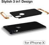 Husa telefon Apple iPhone X ofera protectie 3in1 Ultrasubtire Black, MyStyle