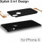 Husa telefon Apple iPhone X ofera protectie 3in1 Ultrasubtire Black