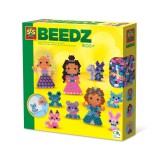 Set creativ pentru copii cu 1600 margele de calcat, Printese si animale, Ses Creative, +5 ani