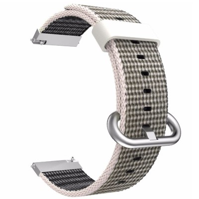 Curea material textil, compatibila Huawei Watch GT 3 42mm, telescoape Quick Release, Gri foto
