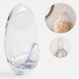 Carlig Autoadeziv Transparent Plastic 10x5cm Fara Urme CMCLASS 1 bucata