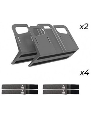 Set Organizator portbagaj pentru fixare bagaje 2buc si 4 curele Stayhold Gri foto