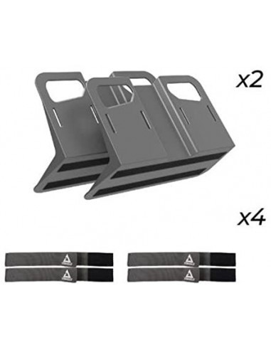 Set Organizator portbagaj pentru fixare bagaje 2buc si 4 curele Stayhold Gri