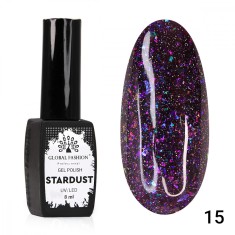 Oja semipermanenta Stardust, reflectorizant, Global Fashion 8ml, 15