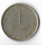 Moneda 1 escudo 1949 - Cabo Verde, Africa, Cupru-Nichel