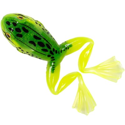 Broasca LIVE TARGET Freestyle Frog Unrigged, Chart / Green, 7.5cm, 2buc/pac foto