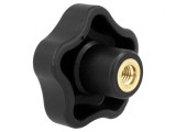 Buton de reglare &Oslash; 50mm M8 20mm H 32mm Capac negru