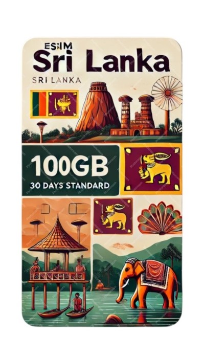 eSIM Sri Lanka 100GB 30Days Standard
