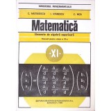 MATEMATICA ELEMENTE DE ALGEBRA SUPERIOARA. MANUAL PENTRU CLASA A XI-A-C. NASTASESCU, I. STANESCU, C. NITA-353535