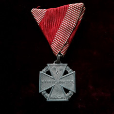 Decorație Austro-Ungara 1916 medalie veche originală Austria ww1 Imparatul Carol