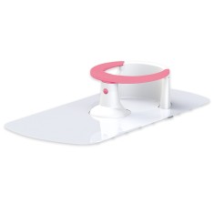 Suport bebelusi pentru baie + covoras antiderapant, Roz, 16.5x80x38 cm &ndash; Dolu