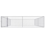 Padoc pentru c&acirc;ini de exterior 4 x 4 x 1,85 m, oțel galvanizat