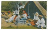 2554 - ETHNIC, Gypsy family, Romania - old postcard - used - 1918, Circulata, Printata