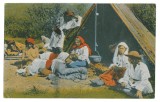 2554 - ETHNIC, Gypsy family, Romania - old postcard - used - 1918