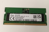 Memorie RAM Laptop, SK hynix, 8GB, 1Rx16, DDR5, PC5-44800, 5600MHz, 1.1V, HMCG66AGBSA095N, CL46, Non-ECC, SODIMM, 262 pini