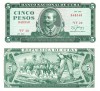 Cuba 5 Pesos 1990 P-103d UNC Bancnota