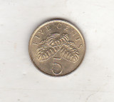 Bnk mnd Singapore 5 cent 1995, Asia