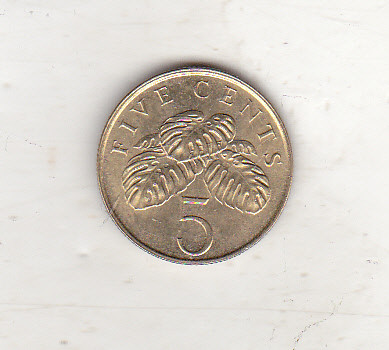 bnk mnd Singapore 5 cent 1995