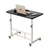Masuta Laptop Mic Dejun Reglabila, PAL, Metal, 80x40 cm, Inaltime 60-85 cm, Roti, Living, Birou