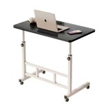 Masuta Laptop Mic Dejun Reglabila, PAL, Metal, 80x40 cm, Inaltime 60-85 cm, Roti, Living, Birou