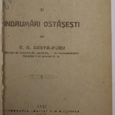 CREDINTE SI INDRUMARI OSTASESTI de C.G. COSTA - FORU , 1917 , COPERTA REFACUTA