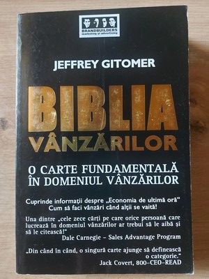 Biblia vanzarilor- Jeffrey Gitomer foto