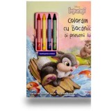 Disney. Iepurasi. Coloram cu Bocanila si prietenii lui (contine 4 creioane cerate)
