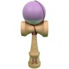 Kendama X Originala, Profesionala, din Lemn cu Bila Cauciucata, 18 x 6 x 7 cm, Gradient Mov/Alb