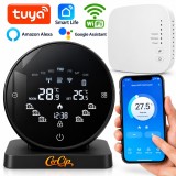 Termostat Inteligent Wireless Cercip R7-WIFI, Control Tuya, Control Vocal, Touchscreen, Programabil, RF 433 MHz, Compatibil Centrale Gaz