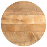 VidaXL Blat de masă rotund, &Oslash; 40x2,5 cm, lemn masiv de mango brut