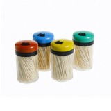 Set 4 tuburi Scobitori din lemn de bambus Safir 4x200buc CNN19518