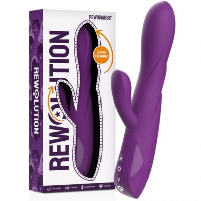 REWOLUTION - REWORABBIT FLEXIBLE VIBRATOR WITH RABBIT foto