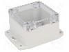 Carcasa policarbonat, 80mmx82mmx55mm, IP65, GAINTA - G256CMF