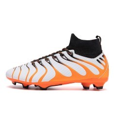 Ghete de fotbal MBrands, 7.9 cu glezna , crampoane , alb 44