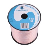 Cablu difuzor cca 2x0.35mm transparent 100m, Cabletech