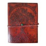 Agenda Jurnal din piele cu copacul vietii si snur - medie