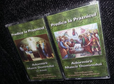 Lot 2 Casete audio Originale Bisericesti PREDICA LA PRAZNICUL,T,GRATUIT foto