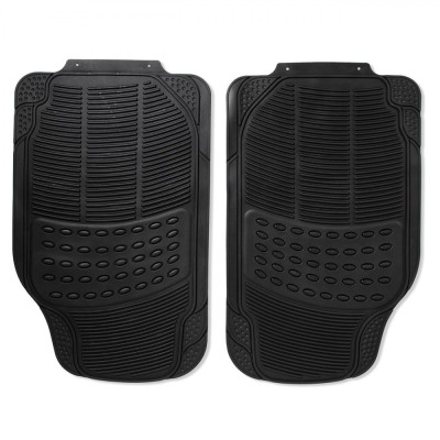 Set Covorașe Auto, PVC, Negru, 4 Bucăți, Antialunecare foto