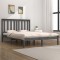 vidaXL Cadru de pat, gri, 200x200 cm, lemn masiv de pin 3103865