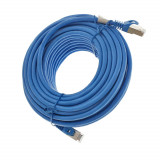 Cumpara ieftin Cablu ecranat FTP, Lanberg 41908, cat.6, mufat 2xRJ45, lungime 20m, AWG 26, 250 MHz, de legatura retea, ethernet, albastru