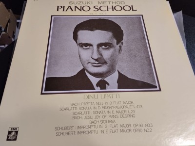 Vinil LP &amp;quot;Japan Press&amp;quot; DINU LIPATTI -PIANO SCHOOL-Suzuki Method (VG) foto