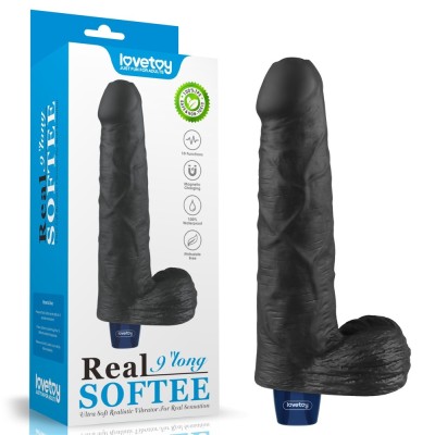 Dildo vibrant reincarcabil REAL SOFTEE 9&amp;quot; foto