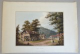 Luigi Mayer &quot;Ciala Kavak&quot; aquatinta1809, Peisaje, Cerneala, Realism