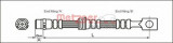 Conducta / cablu frana OPEL ASTRA G Cabriolet (F67) (2001 - 2005) METZGER 4112825