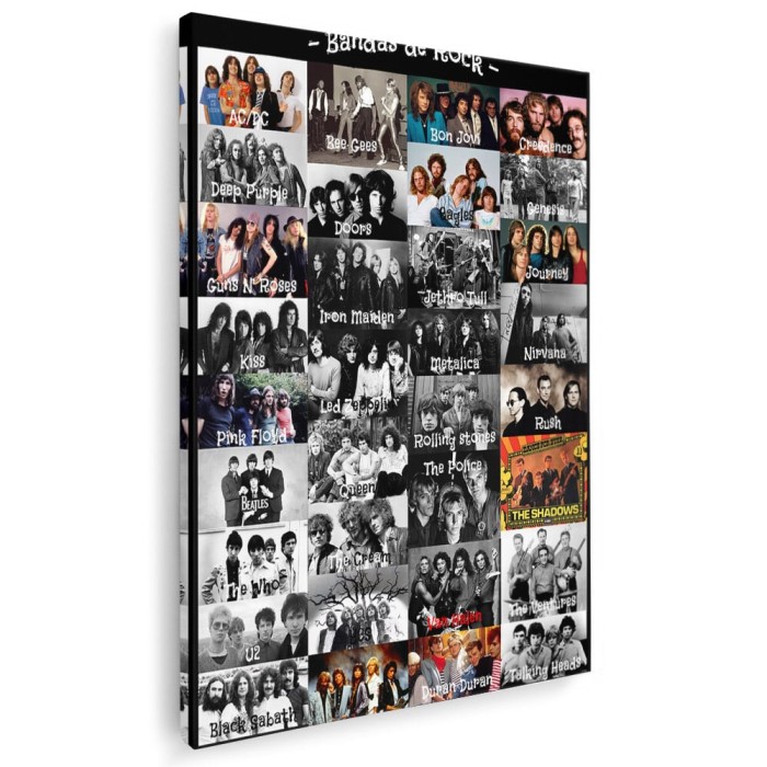 Tablou afis trupe de rock 2410 Tablou canvas pe panza CU RAMA 30x40 cm